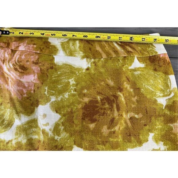 Talbots Petite Spring Watercolor Floral Lined Artsy Fall Pencil Skirt Size 4p - Picture 8 of 10
